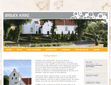 Tablet Screenshot of oerbaekkirke.dk